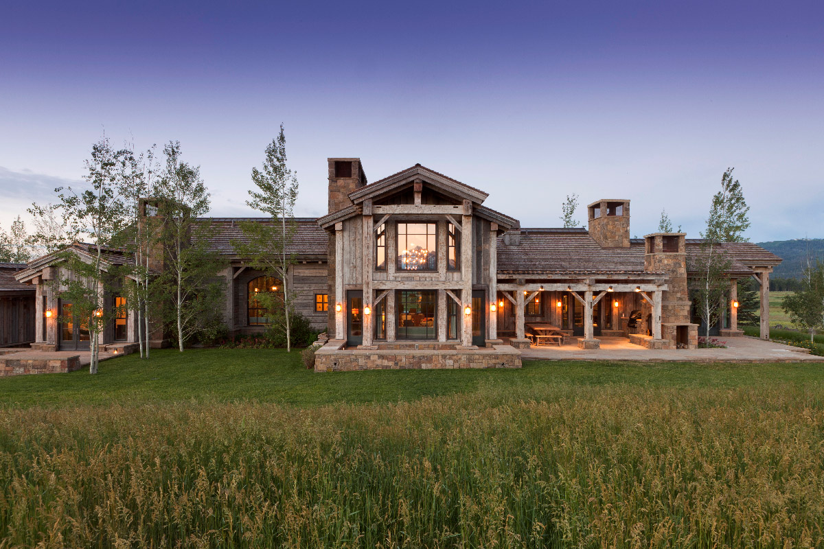 Exterior by Jackson Hole Wyoming Architect Danny Williams